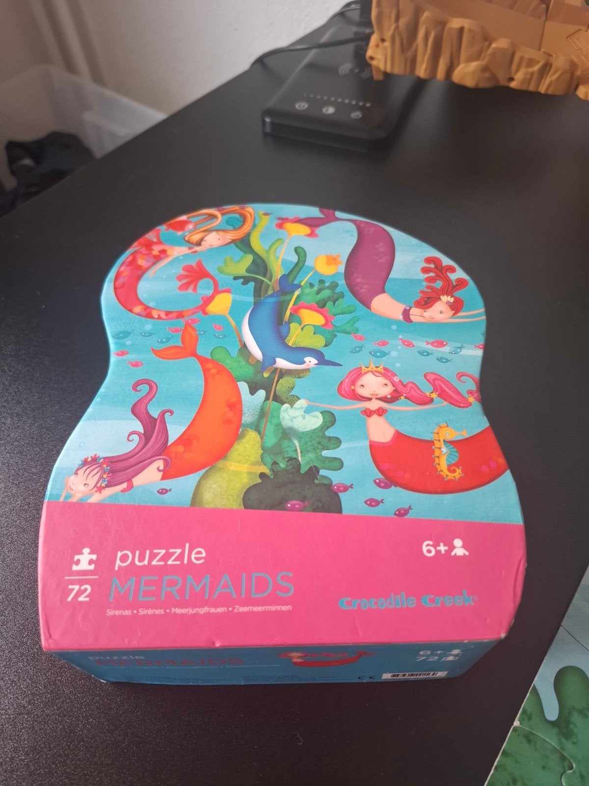 Crocodile Creek Zeemeerminnen Puzzel 72 stukjes, Kinderen en Baby's, Ophalen, Meer dan 50 stukjes, Gebruikt, 6 jaar of ouder
