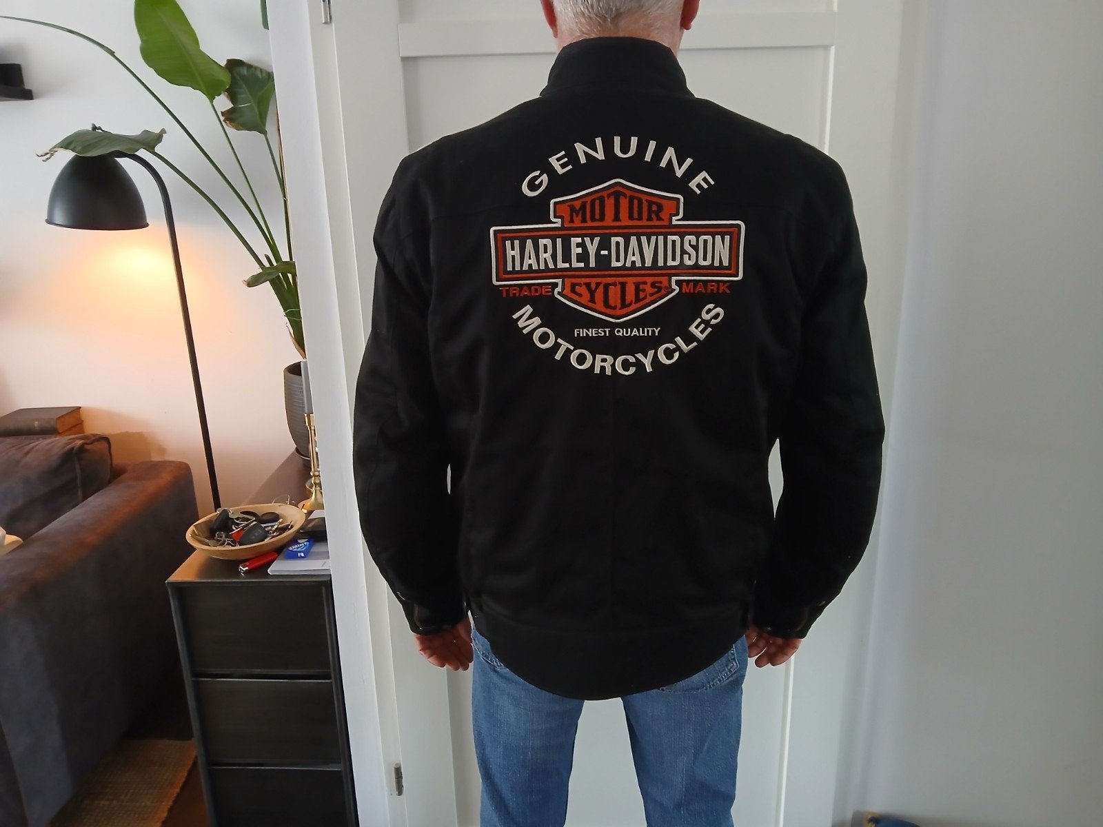 Harley-Davidson motorjas - Zwart, maat 2XL, Motoren, Ophalen, Harley-Davidson, Jas | textiel, Heren