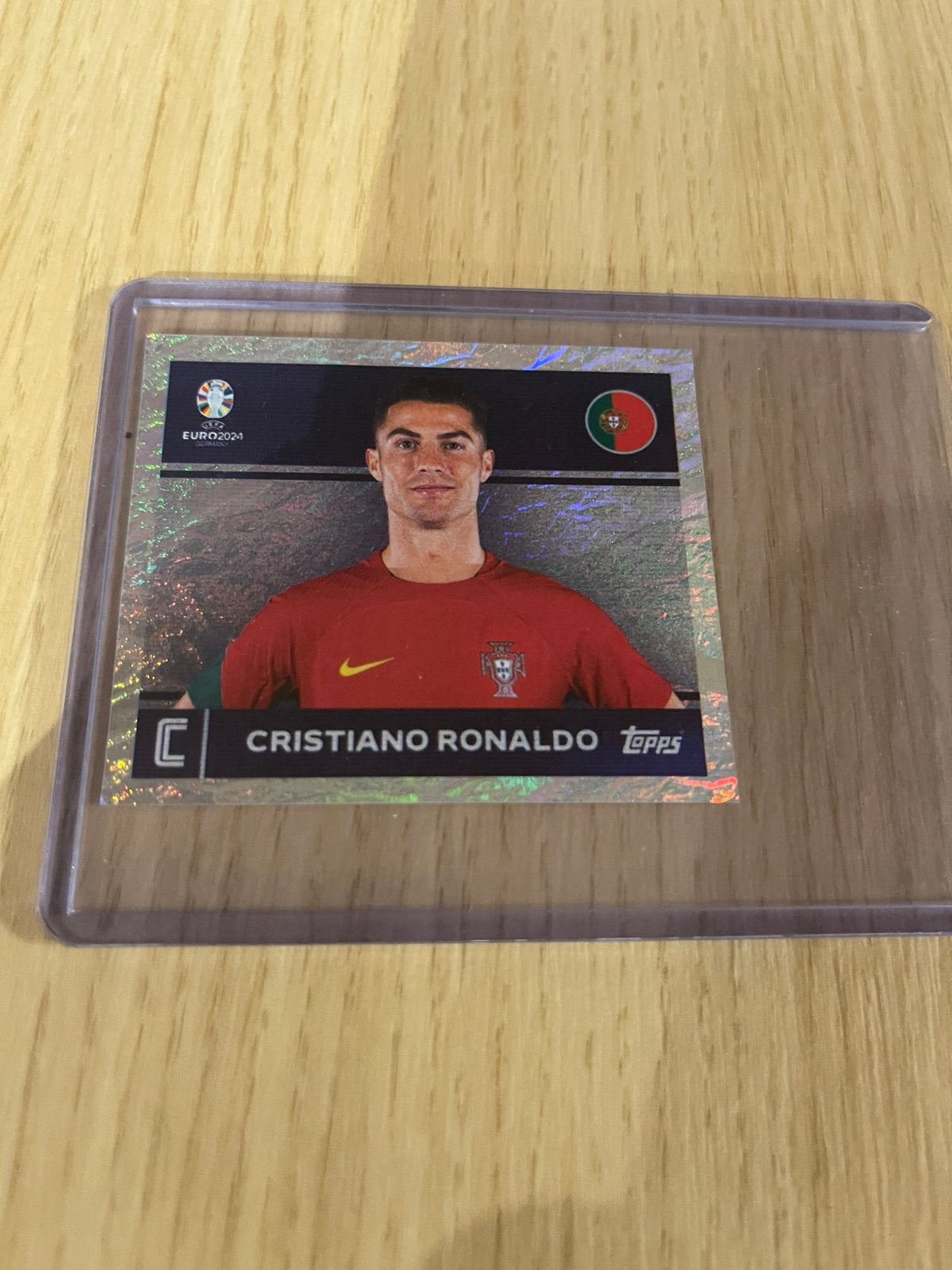 Christiano Ronaldo Portugal Refractor Euro 2024, Ophalen of Verzenden, Zo goed als nieuw, Plaatje