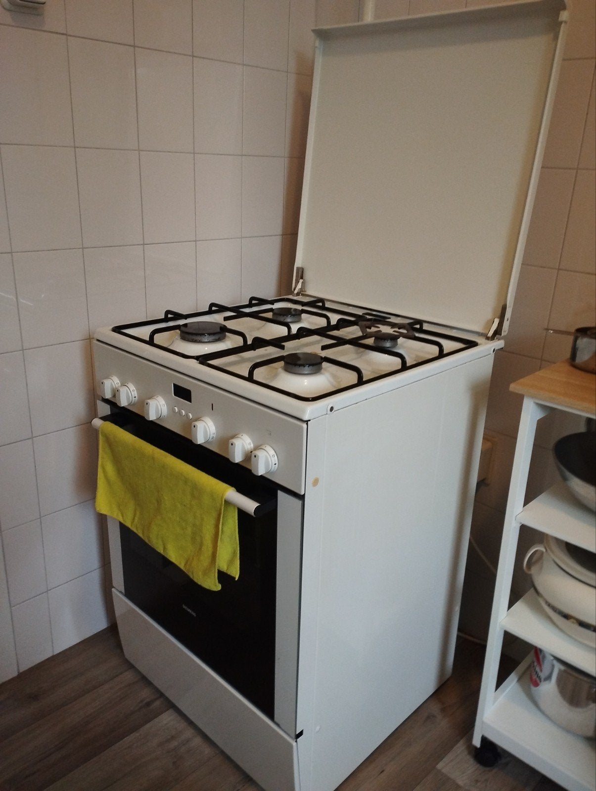 Fornuis met electrische oven, Witgoed en Apparatuur, Ophalen, Gebruikt, 60 cm of meer, Grill