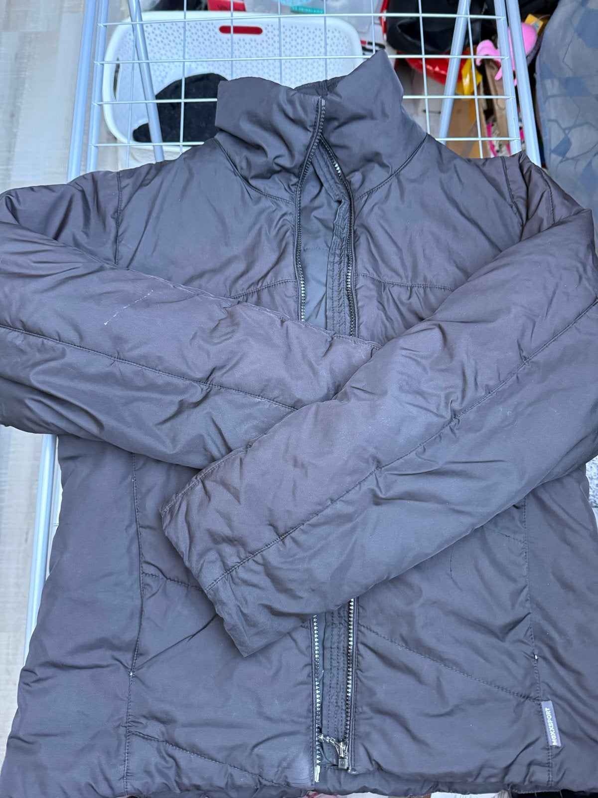 Zwarte Mexx Sport jas maat 42/44 (L), Ophalen of Verzenden, Zo goed als nieuw, Maat 42/44 (L), Zwart