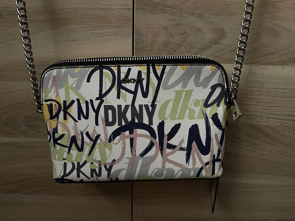 DKNY nieuwe tas crossbody graffiti met gratis verzending, Verzenden, Nieuw, Zwart, Schoudertasje