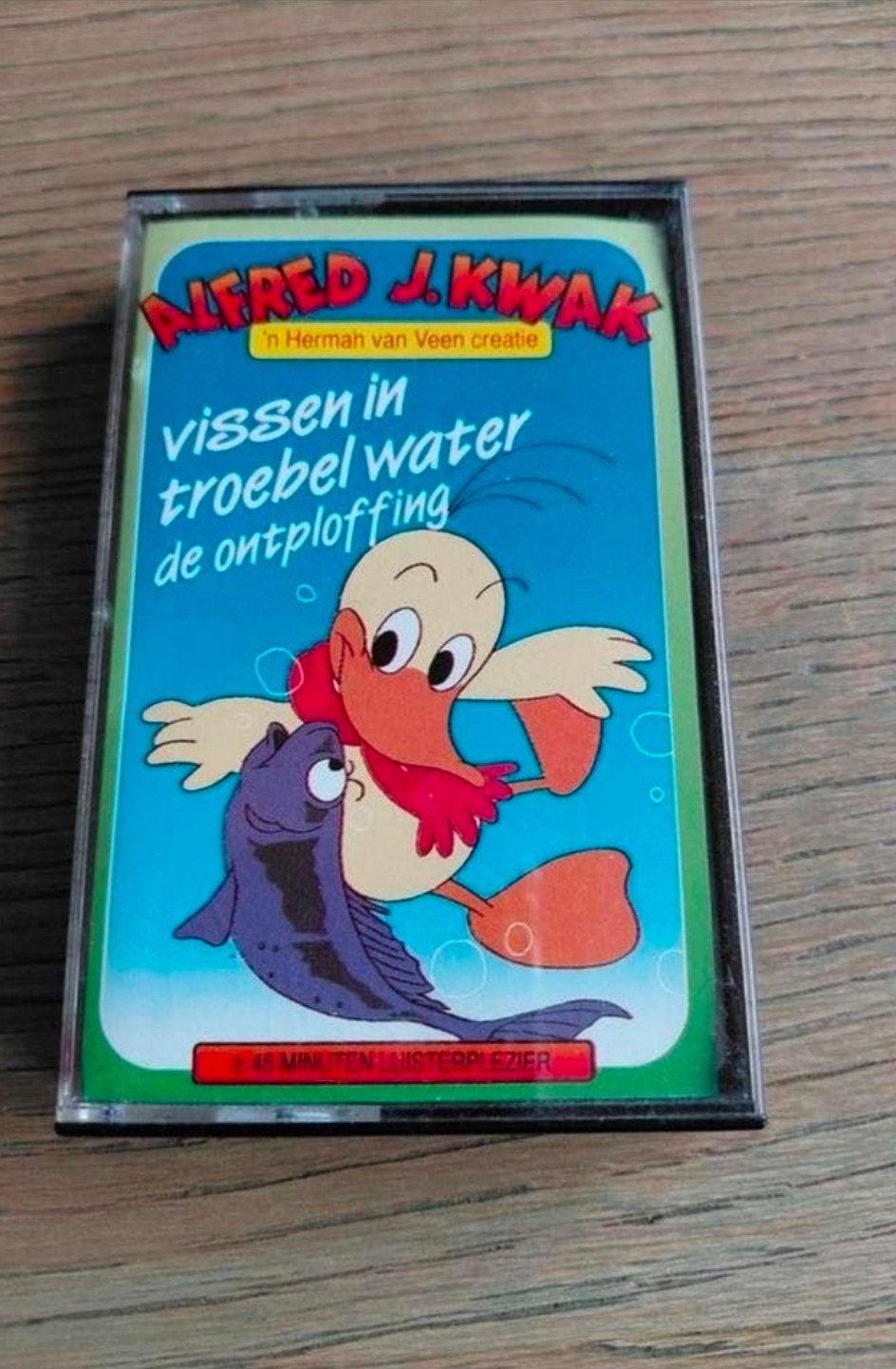 Alfred J kwak cassettebandje Vissen in troebel water., Gebruikt, Kinderen en Jeugd, 1 bandje, Ophalen of Verzenden