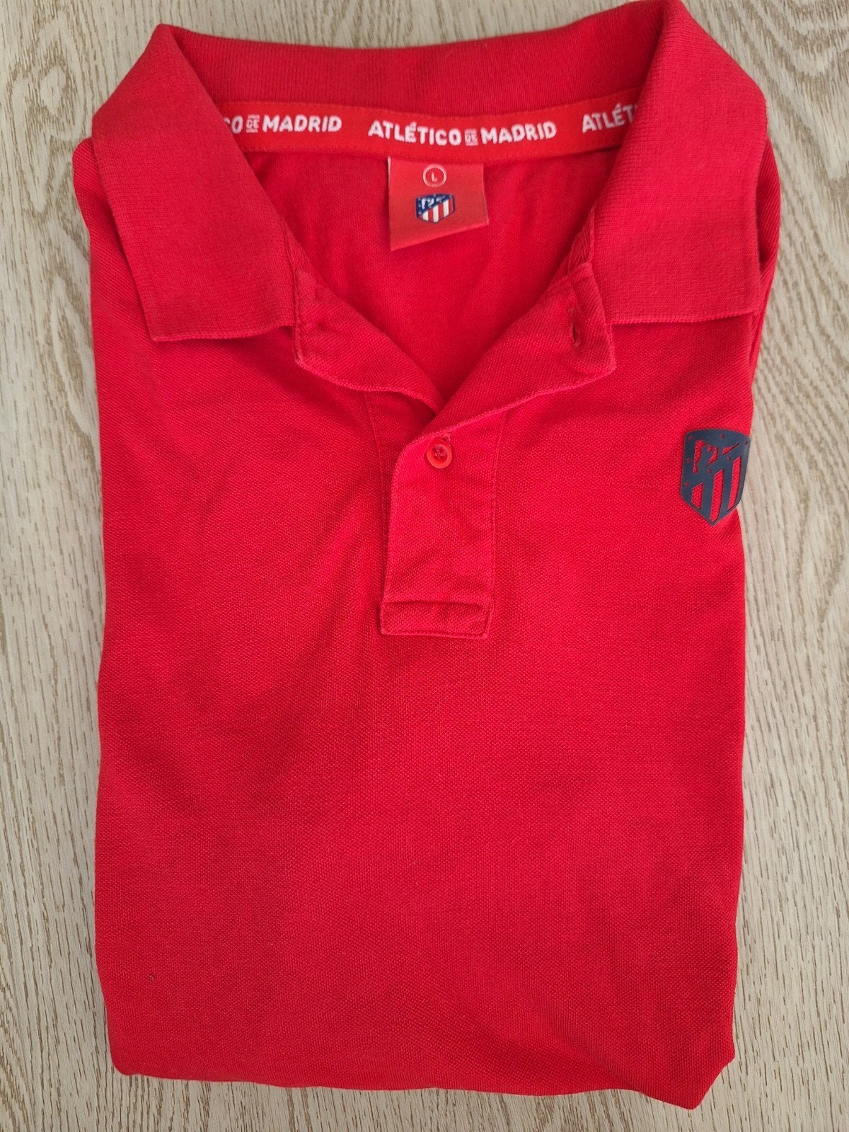 Atletico Madrid poloshirt rood L Nieuw!, Kleding | Heren, Polo's, Ophalen of Verzenden, Nieuw, Maat 52/54 (L), Rood