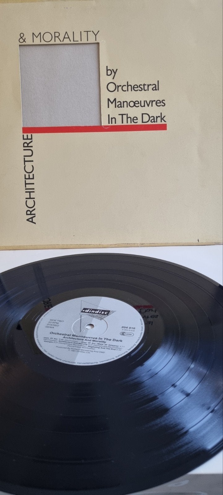 OMD - Architecture & Morality LP (1981) DinDisc, Cd's en Dvd's, Vinyl | Pop, Gebruikt, Originele persing, 1980 - 1989, Ophalen of Verzenden