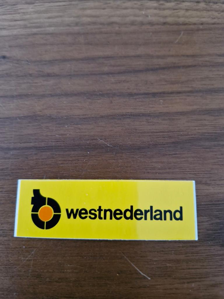 7507 Westnederland sticker, Verzamelen, Ophalen of Verzenden, Zo goed als nieuw