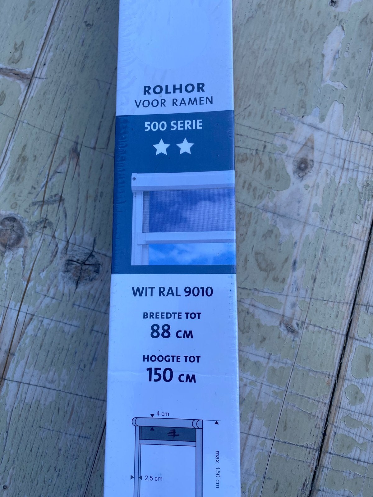 Rolhor voor ramen - Wit RAL 9010 88x150cm, Ophalen, 80 tot 120 cm, Nieuw, Overige typen