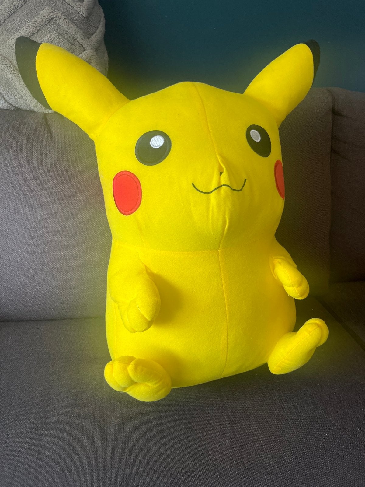 Grote Pikachu Knuffel, Ophalen, Geel, Overige typen, Zo goed als nieuw