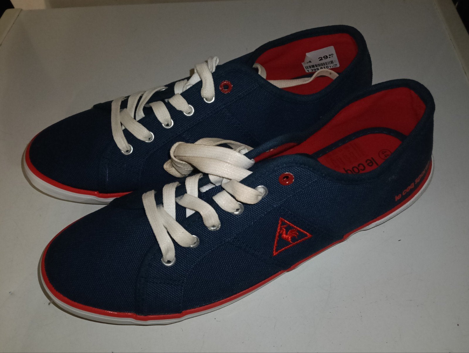 Le Coq Sportif 44 Blauw/Rood, Ophalen of Verzenden, Zo goed als nieuw, Blauw