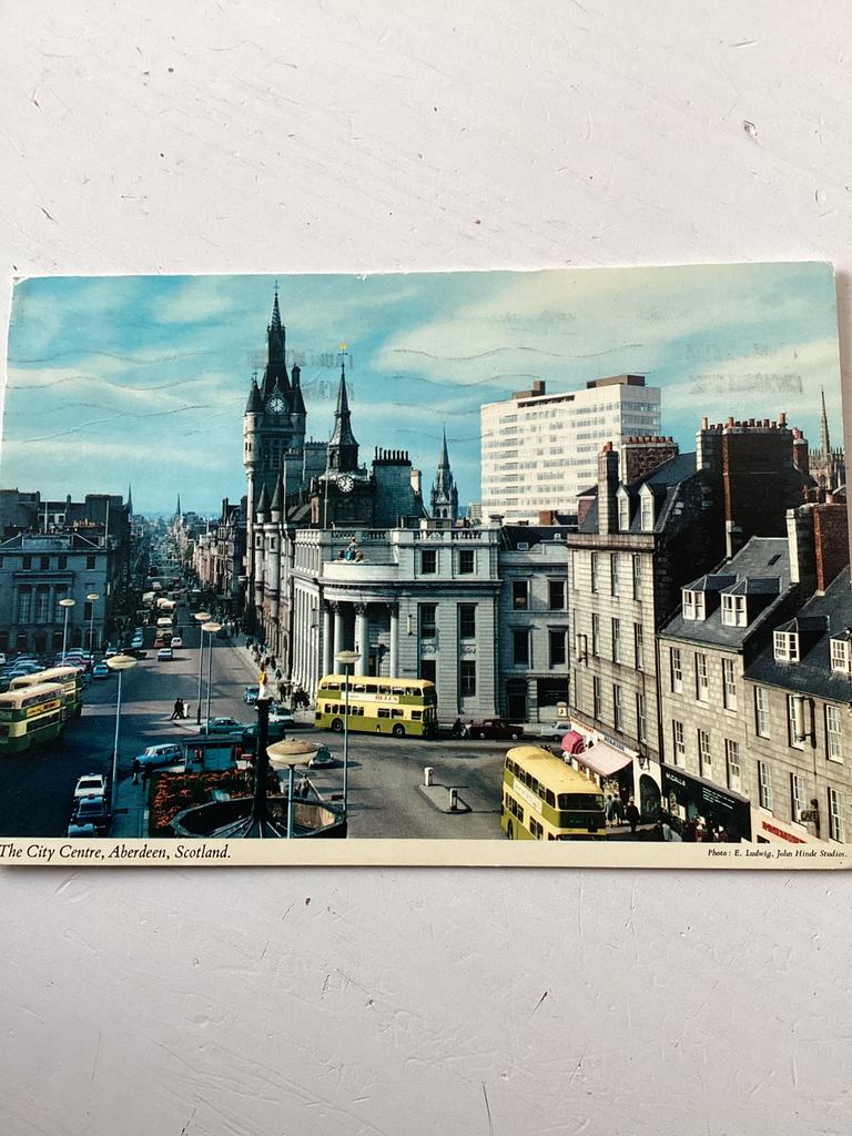 Ansichtkaart Aberdeen city centre, Verzenden, 1980 tot heden, Gelopen, Buiten Europa
