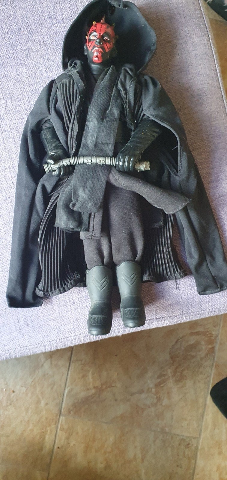 Star Wars Darth Maul Actiefiguur met Lichtzwaard, Ophalen of Verzenden, Zo goed als nieuw, Actiefiguurtje