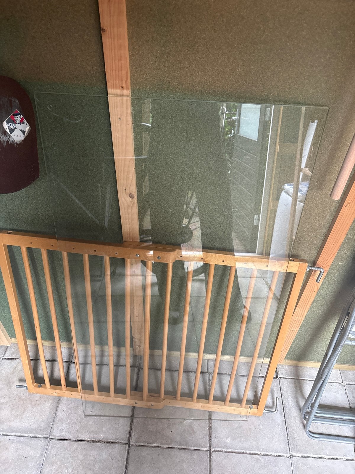 Glazen spatplaat keuken 122x65cm incl. bevestiging, Overige typen, Ophalen, Zo goed als nieuw, Glas
