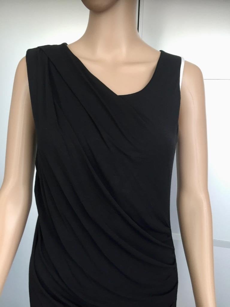 F203 Sarah Pacini: maat 1=34=XS jurk jurkje zwart a-symmetri, Kleding | Dames, Sarah Pacini, Zwart, Ophalen of Verzenden, Zo goed als nieuw