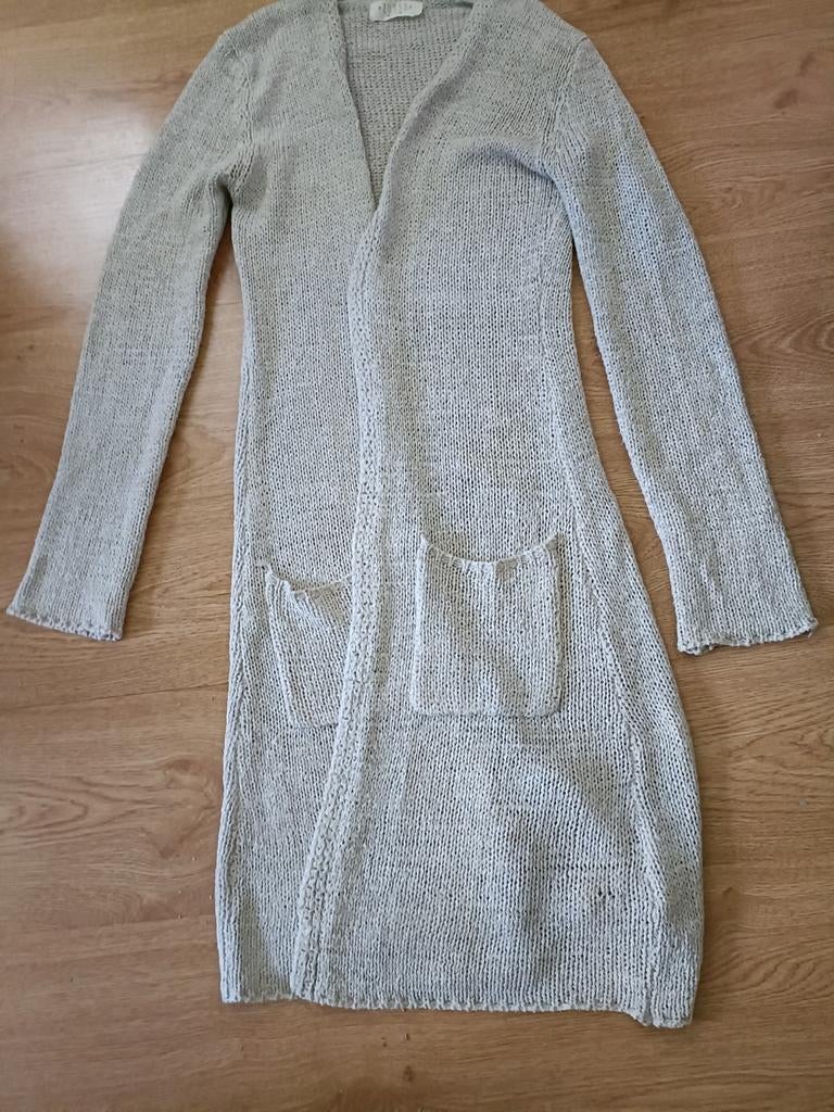 ZussS gebreid vest met zakken, maat M, Kleding | Dames, Maat 38/40 (M), ZussS, Beige, Ophalen of Verzenden