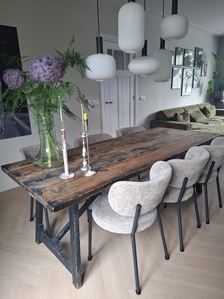 Eettafel, Huis en Inrichting, Tafels | Eettafels, Ophalen, Gebruikt, 200 cm of meer, 50 tot 100 cm