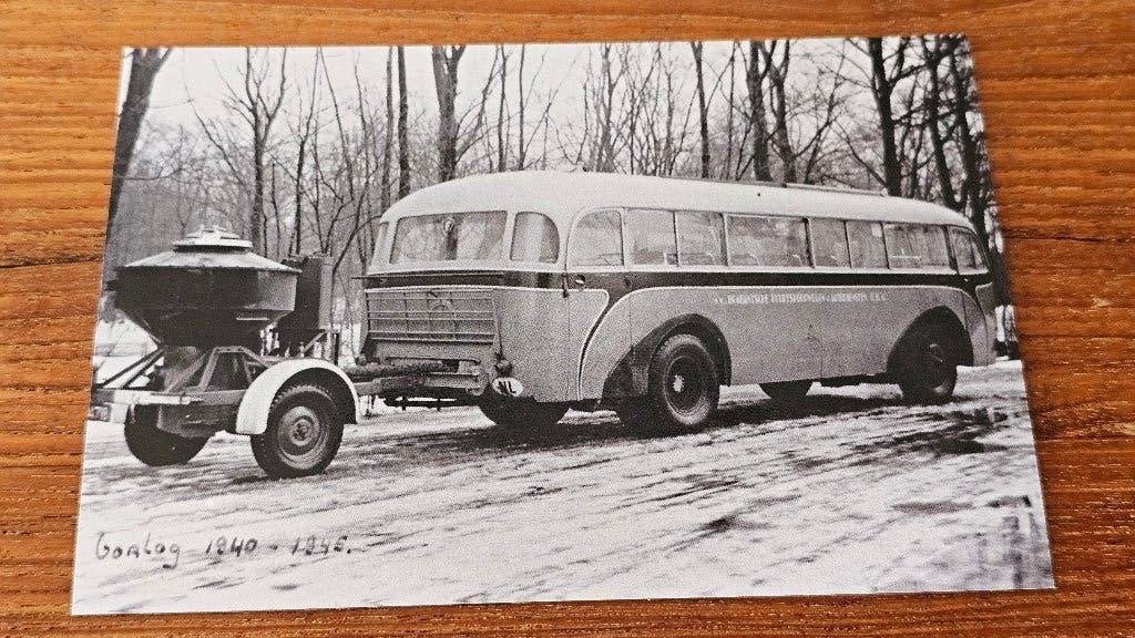 Foto BUS BBA Breda met gasgenerator, Verzenden, Gebruikt, Bus of Metro, Overige typen