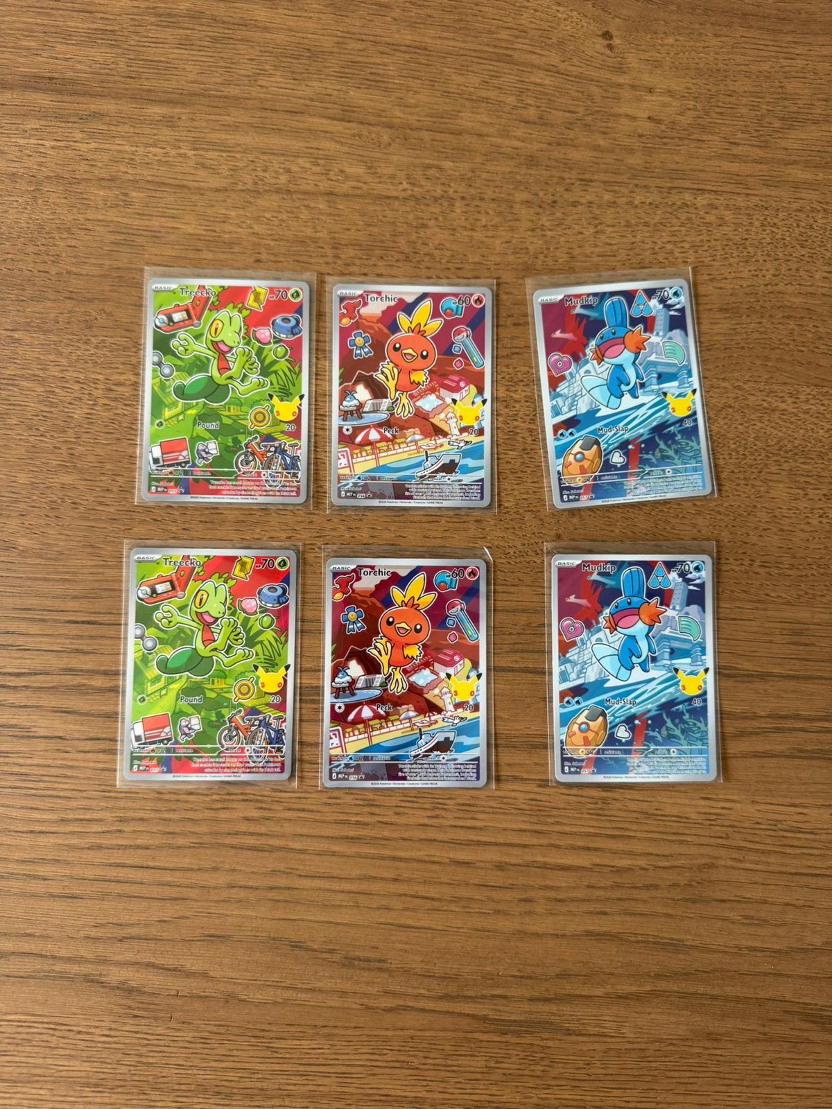 Mudkip, Treecko & Torchic, Ophalen of Verzenden, Nieuw, Meerdere kaarten, Foil