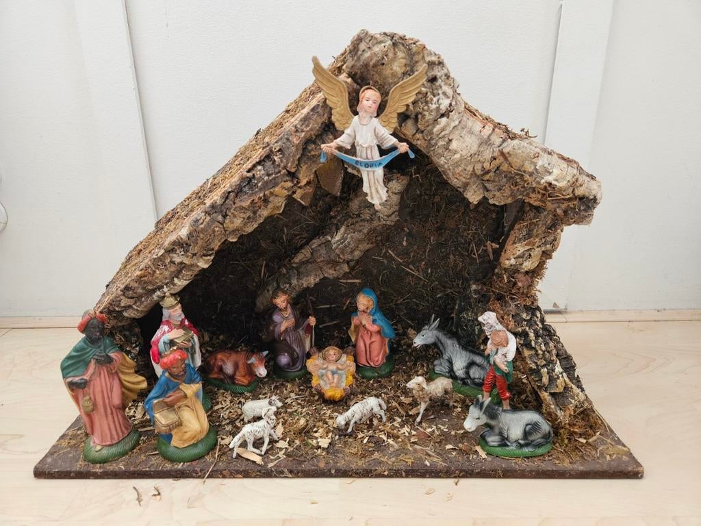 Kerststal vintage, Antiek en Kunst, Ophalen