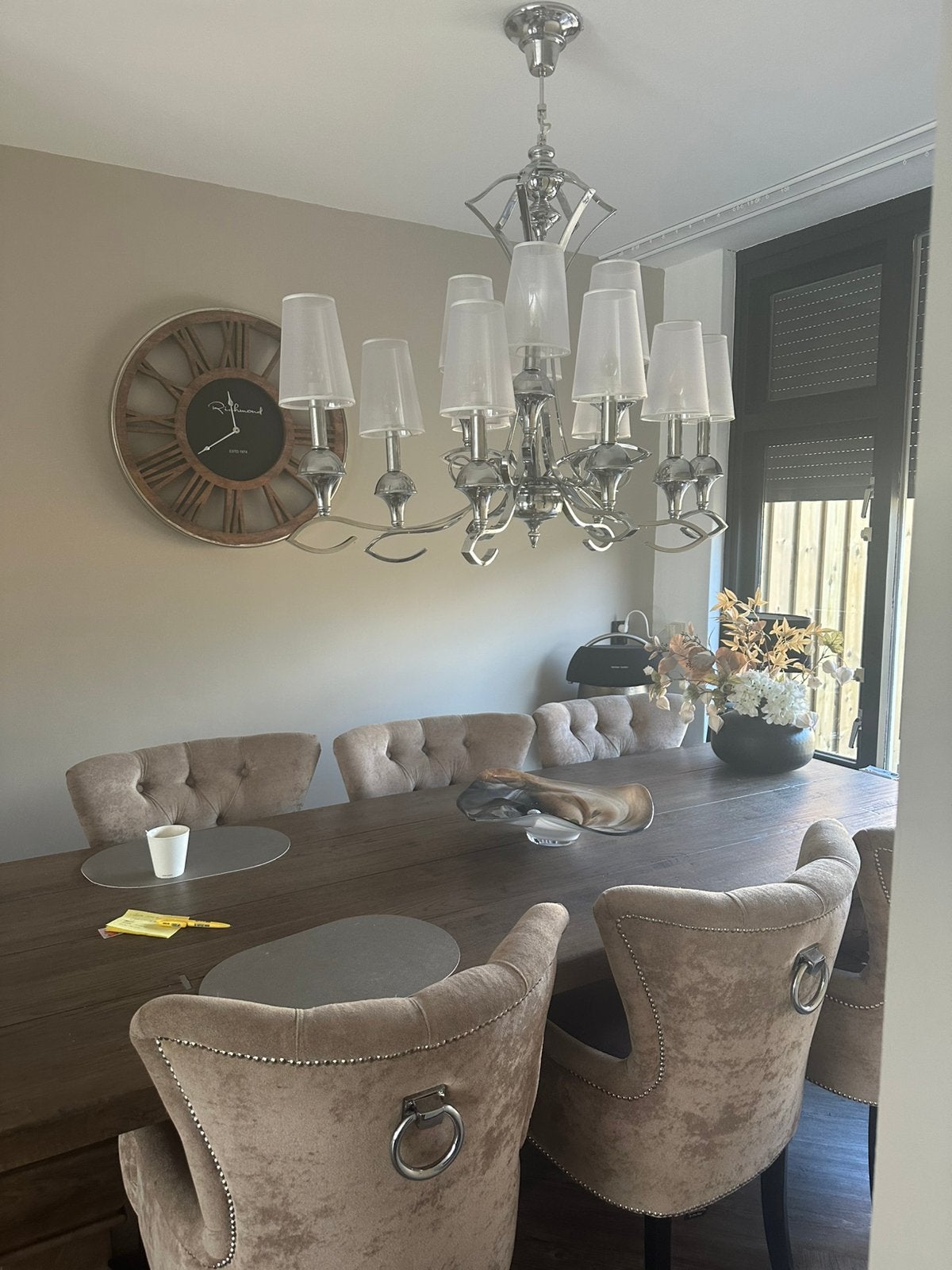 Hang lamp kroonluchter, Huis en Inrichting, Lampen | Hanglampen, Ophalen of Verzenden, Zo goed als nieuw, 50 tot 75 cm