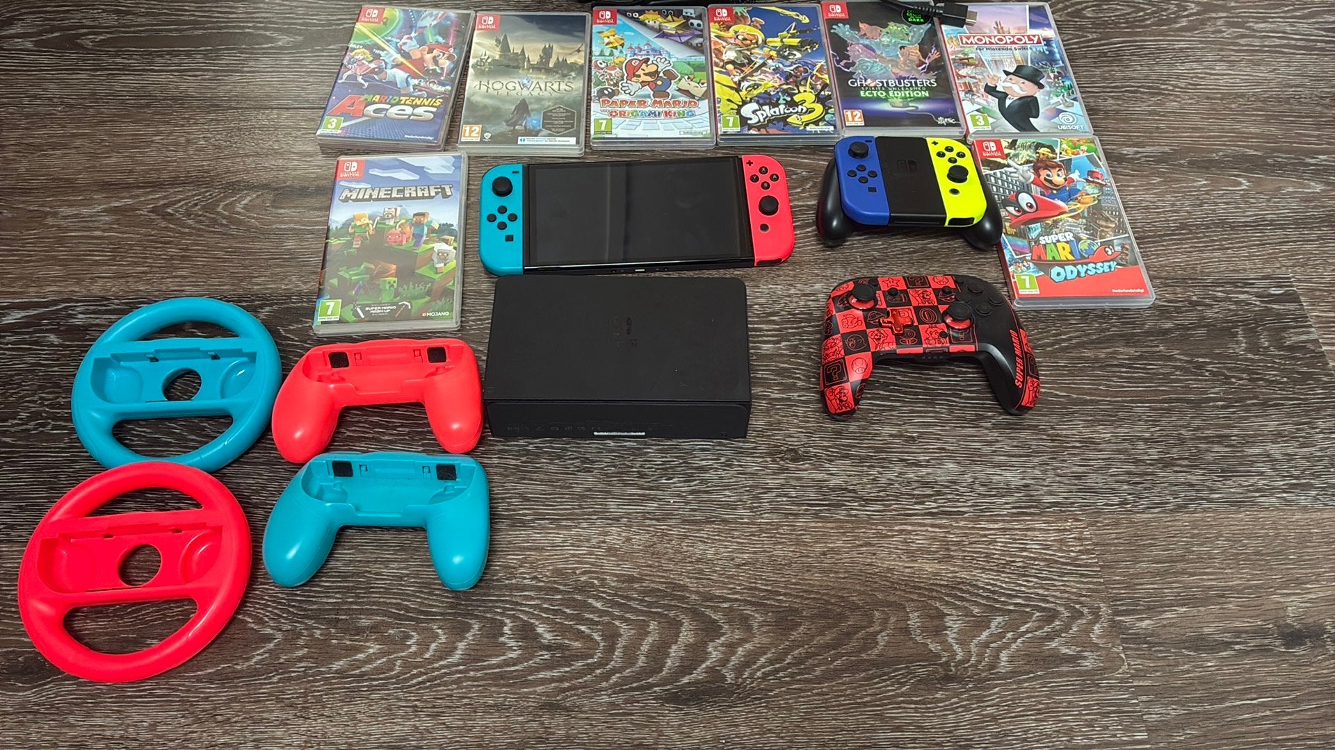 Nintendo Switch OLED, Switch OLED, Met games, Ophalen of Verzenden, Zo goed als nieuw