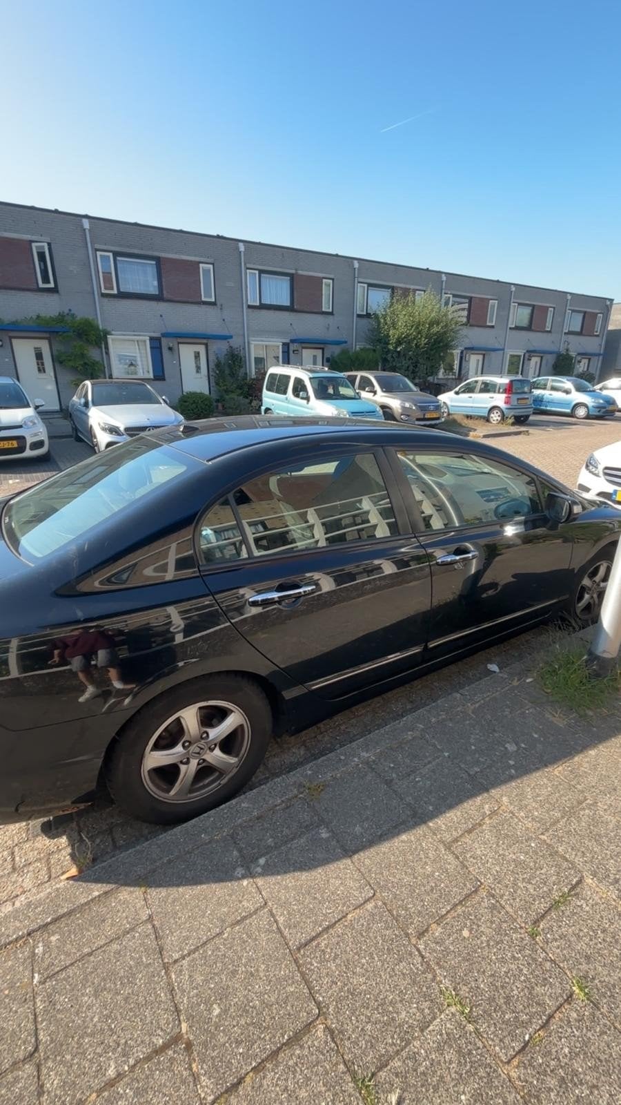 Honda Civic 1.3 Vtec Hybrid 4DR C-tr. 2009 Zwart, Auto's, Zwart, Origineel Nederlands, Hybride Elektrisch/Benzine, 22 km/l