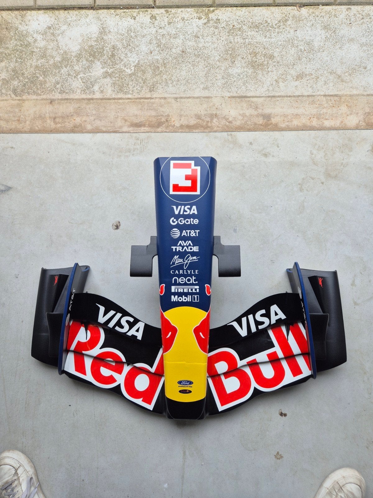F1 Redbull Voorvleugel Wanddecoratie 1:2 Formaat, Verzamelen, Ophalen, Nieuw, Formule 1