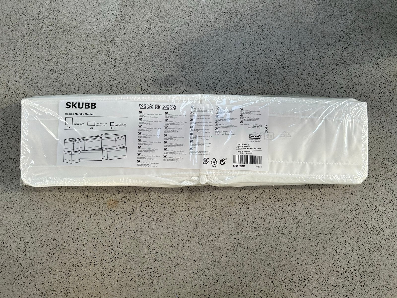 IKEA SKUBB Opbergdozen Set van 6 - Wit, Nieuw, Ophalen of Verzenden, Modern, Wit