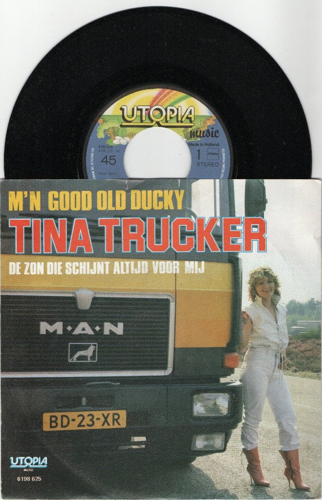 Tina Trucker – M'n Good Old Ducky, Cd's en Dvd's, Vinyl | Nederlandstalig, Ophalen of Verzenden, Zo goed als nieuw, 7 inch, Levenslied of Smartlap
