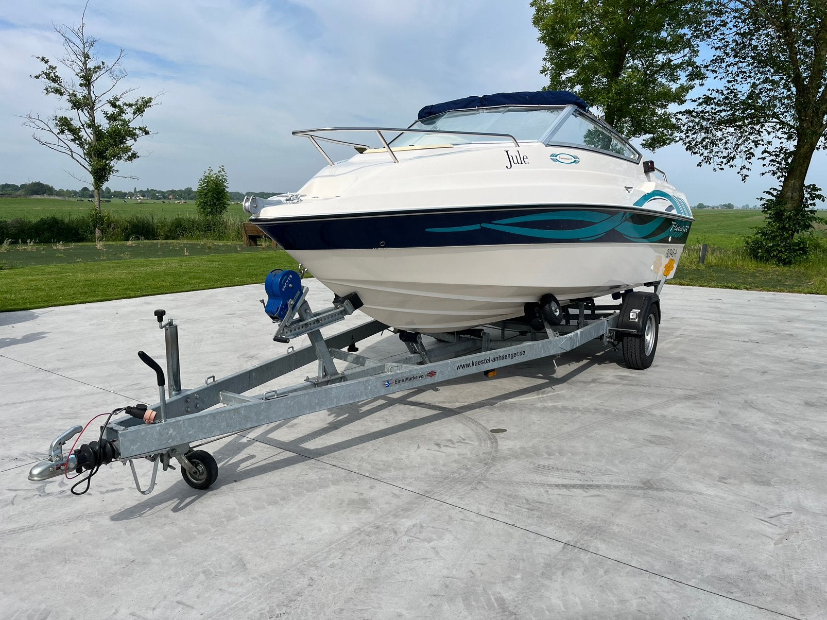 Speedboot Fletcher Sportscruiser 19 GTS, Watersport en Boten, Overige merken, Gebruikt, 1.00 - 1.50 meter, Elektrische start