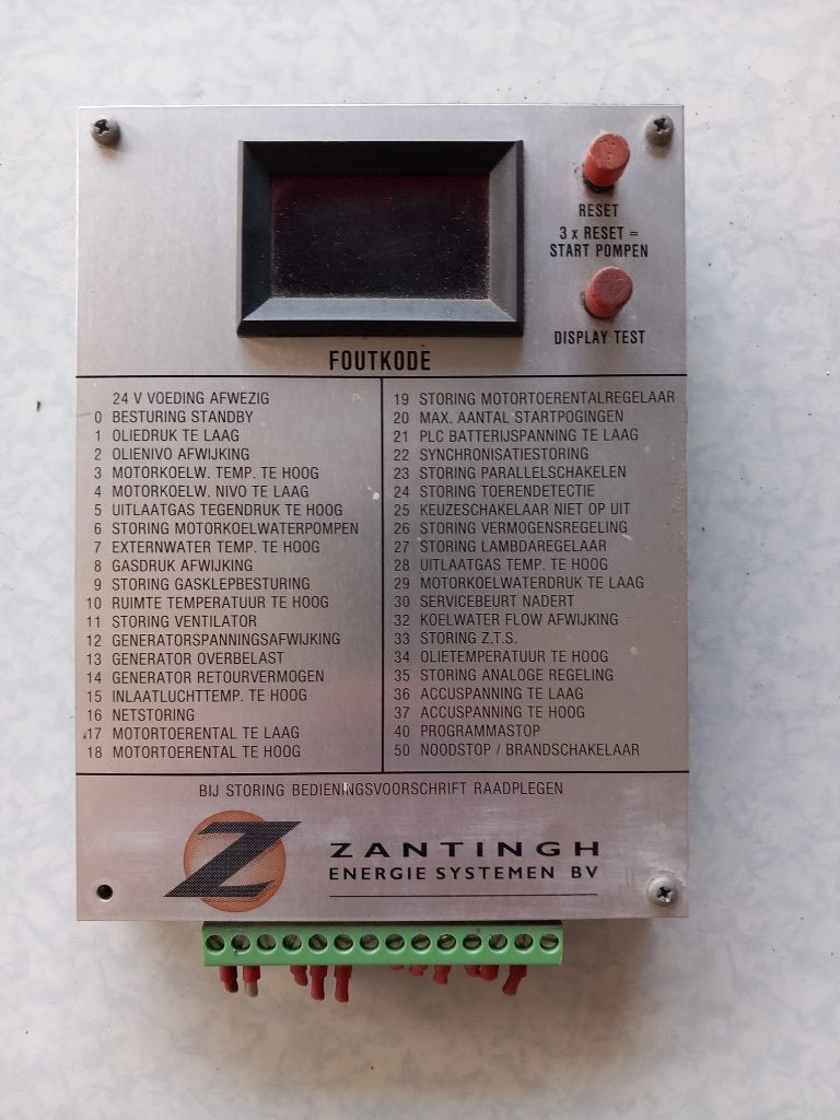 Zantingh Energie Systemen Foutcode Display/Interface WKK, Ophalen of Verzenden, Gebruikt, Overige typen