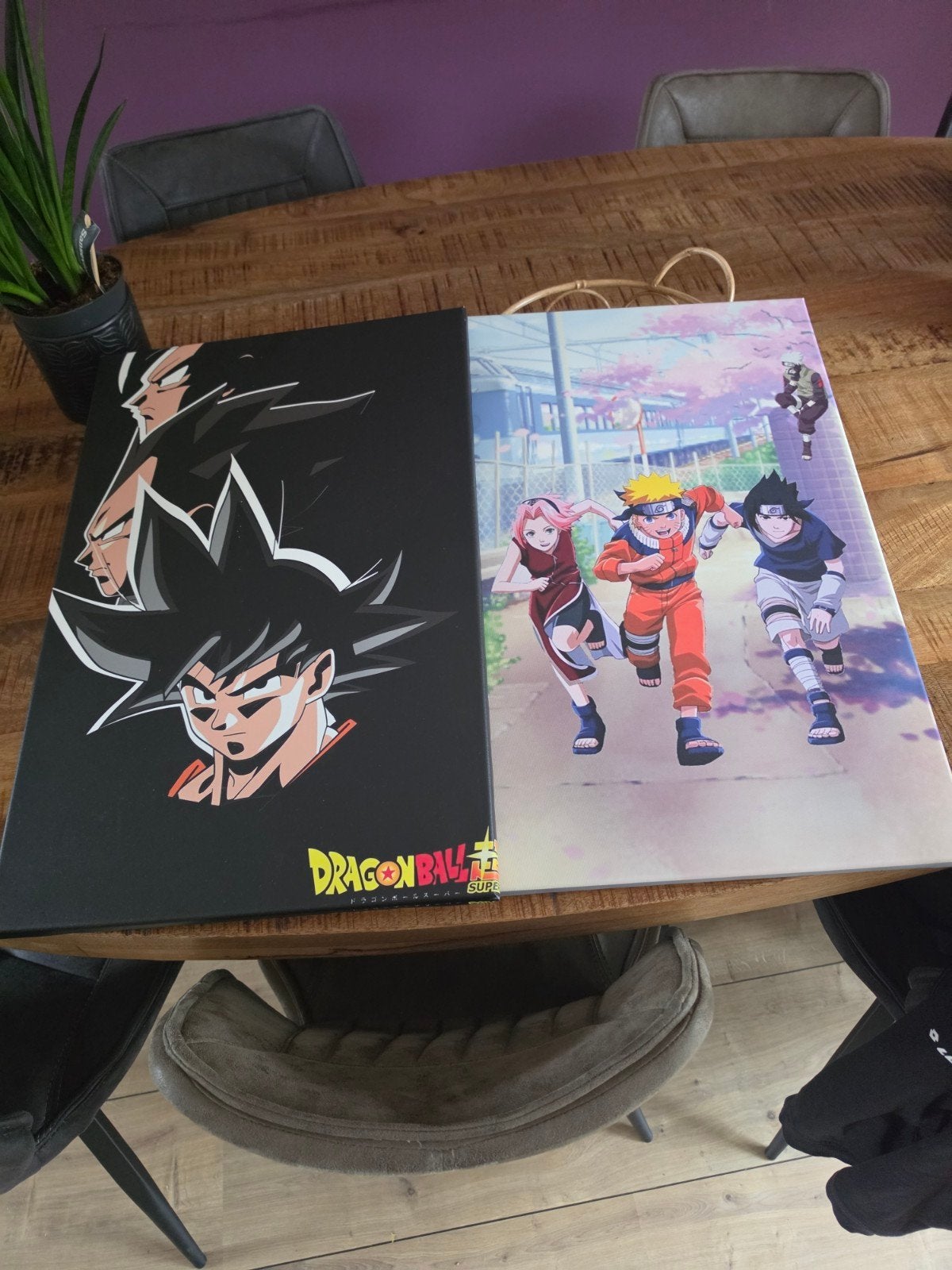 Dragon Ball Super & Naruto Anime Canvas Prints, Ophalen, 50 – 75, 50 tot 75 cm, Print