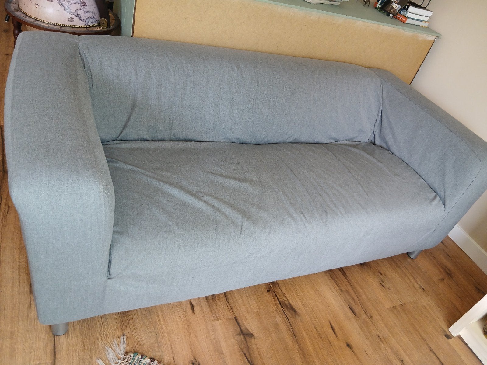 Grijze KLIPPAN bank, gebruikt, Ophalen, Gebruikt, 150 tot 200 cm, Tweepersoons