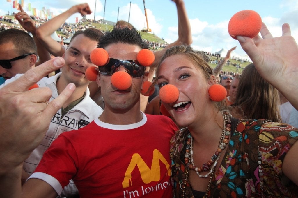 ORANJE CLOWNSNEUZEN, Ophalen of Verzenden, Nieuw, Oranje of Koningsdag