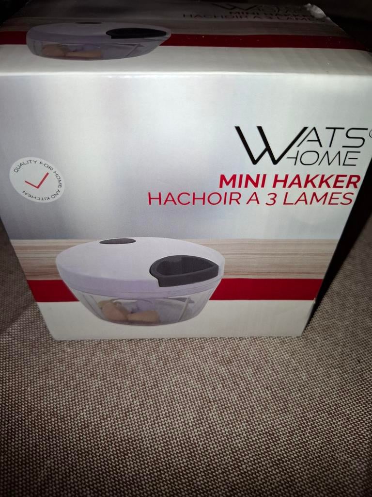 Watshome Mini Hakker - Nieuw in doos, Huis en Inrichting, Keuken | Keukenbenodigdheden, Ophalen of Verzenden, Nieuw