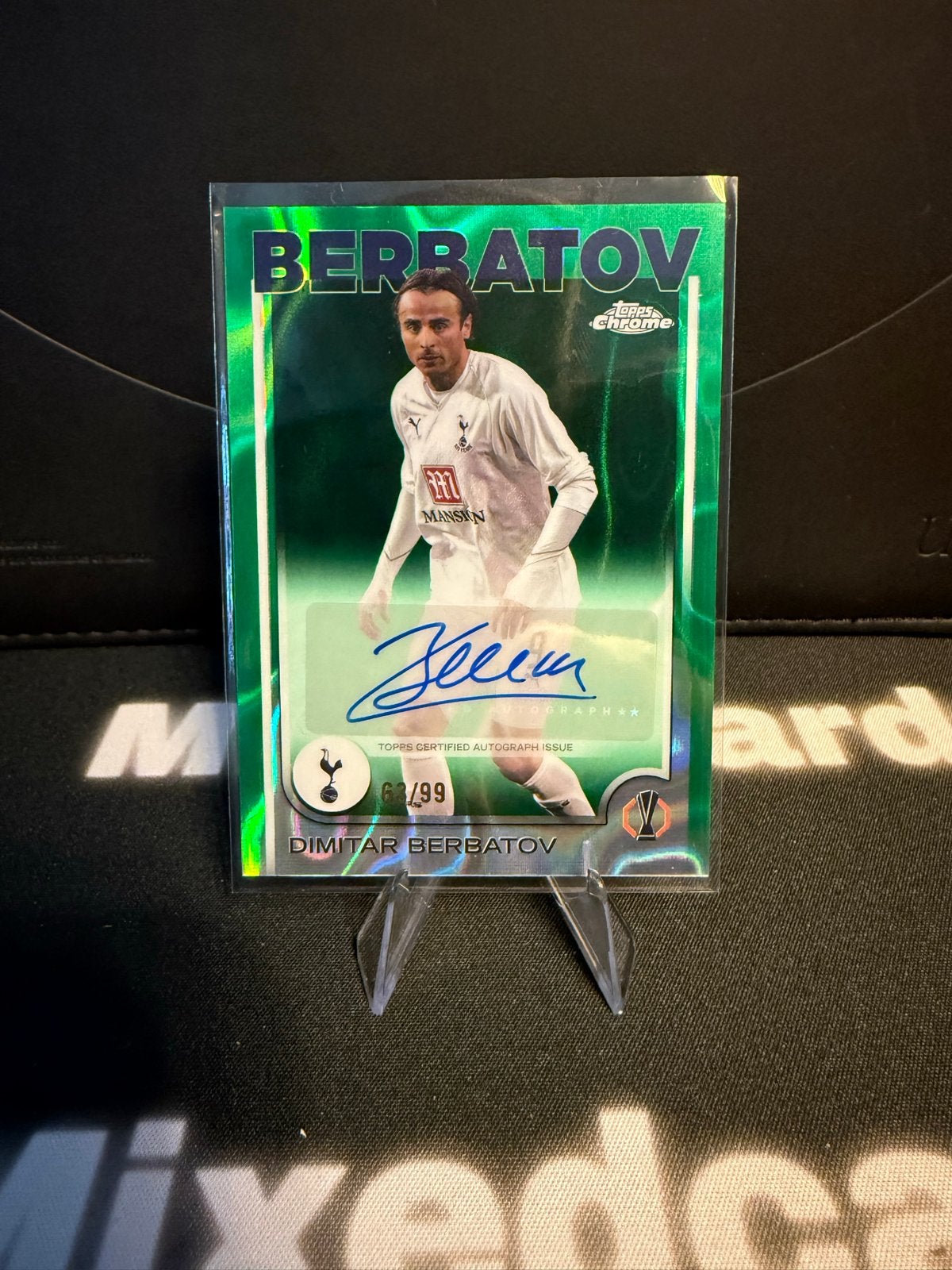 Dimitar Berbatov Topps Chrome Autograph /99, Verzamelen, Sportartikelen en Voetbal, Ophalen of Verzenden, Zo goed als nieuw, Buitenlandse clubs