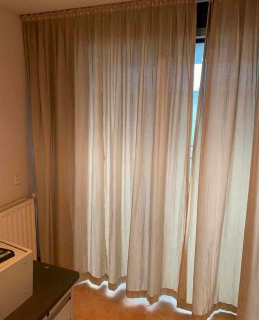Gordijnen mooie linnen katoen kwaliteit gordijnen., Ophalen of Verzenden, Nieuw, 200 cm of meer
