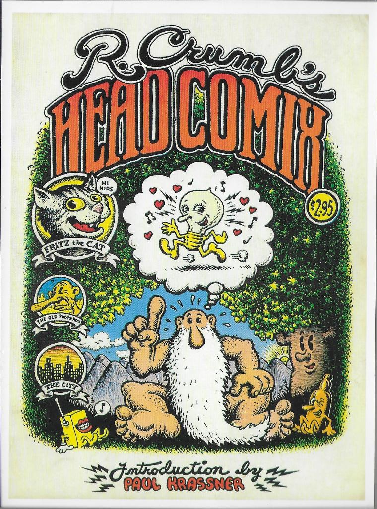 HEAD COMIX Robert Crumb comic cover postcard Pomegranate, Verzamelen, Ophalen of Verzenden, 1980 tot heden, Ongelopen, Cultuur en Media