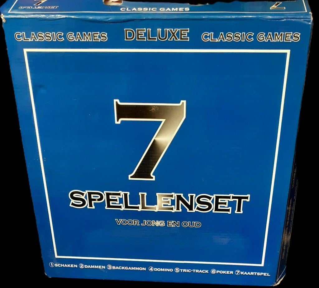 Luxe Spellendoos met 7 Spellen, Ophalen of Verzenden, Nieuw