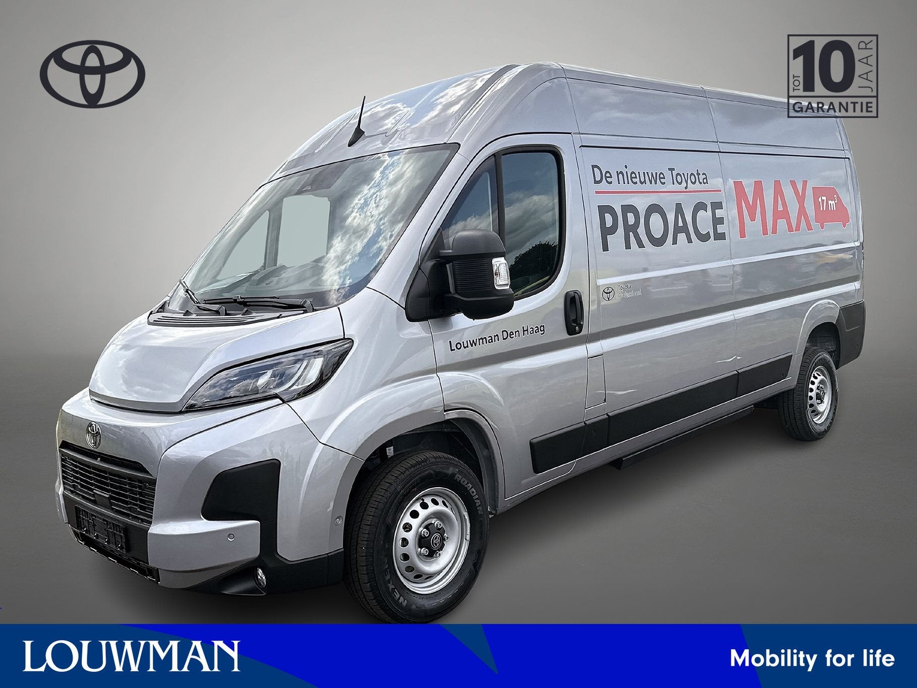 Toyota PROACE Max Elec 3.5t L3H2 Professional Heavy 110 kWh, Auto's, Stof, Zwart, 2765 kg, Nieuw
