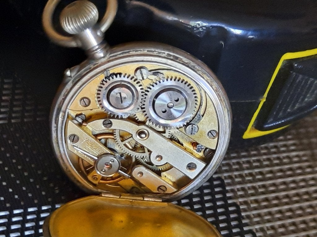Zakhorloge remontour 6 rubis zilver, Overige merken, Zakhorloge, 1930 tot 1960, Ophalen of Verzenden