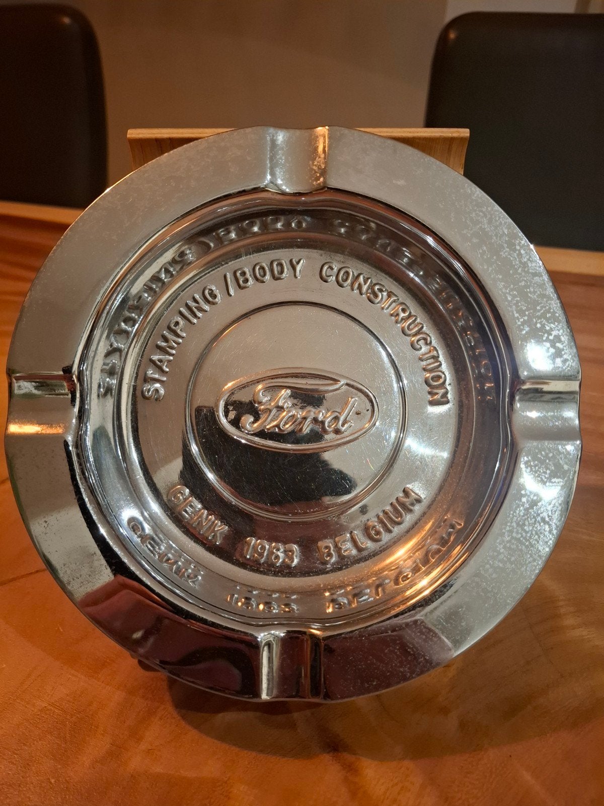 Vintage Ford Genk 1983 asbak - Stamping/Body Construction, Ophalen of Verzenden, Gebruikt, Auto's