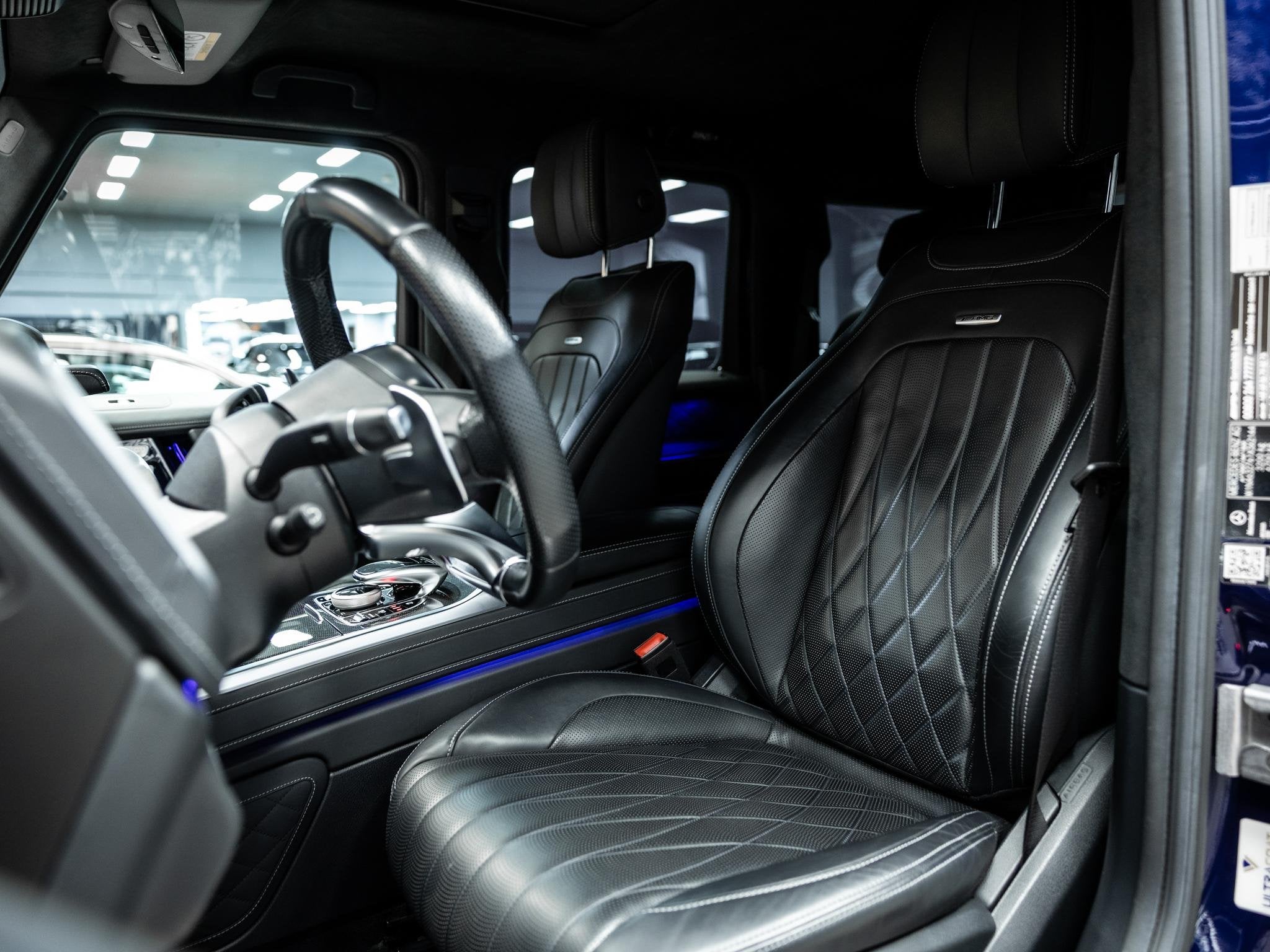 Mercedes-Benz G-klasse G63 AMG Mercedes Garantie 24 mnd | DE, Auto's, Mercedes-Benz, Automaat, Stof, G-Klasse, Blauw