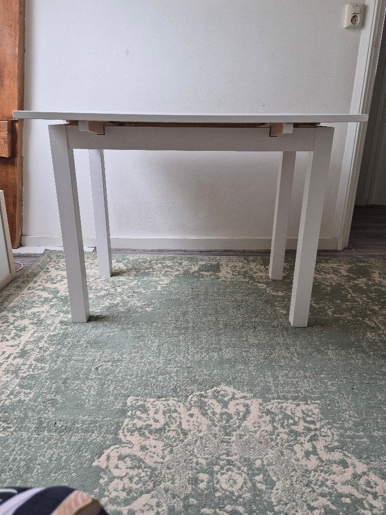 Uitschuifbare tafel Bjursta Ikea 90x50x74 en 90x89x74, Huis en Inrichting, Tafels | Eettafels, Ophalen, Gebruikt, 50 tot 100 cm