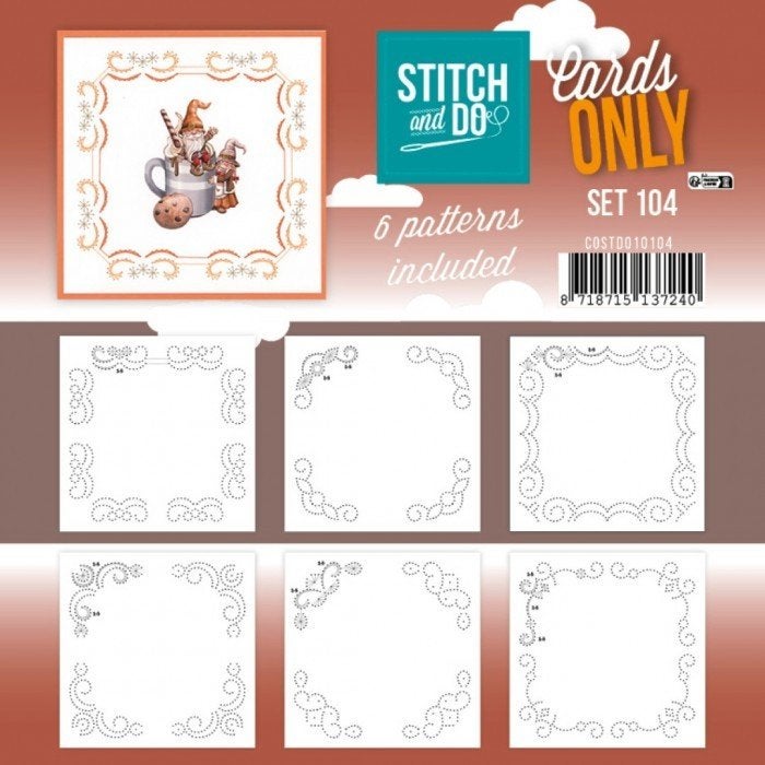 Stitch and Do Cards only 104 en 6 verschillende oplegkaartje, Blanco kaart of Basiskaart, ., Nieuw, Ophalen of Verzenden