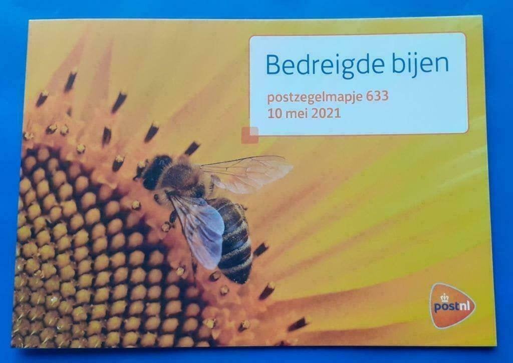 Postzegelmapje 633 - Bedreigde bijen, Postzegels en Munten, Verzenden, Na 1940, Postfris