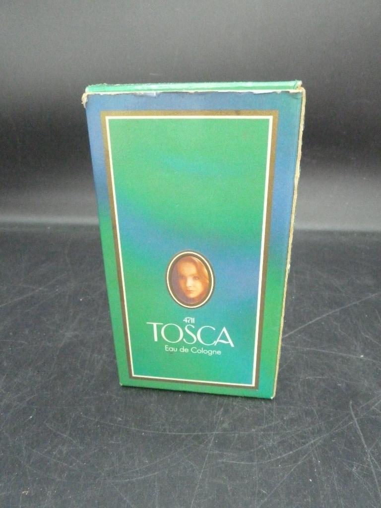 Vintage Tosca eau de cologne flesje in doosje 4711, Verzamelen, Parfumverzamelingen, Ophalen of Verzenden, Gebruikt, Parfumfles