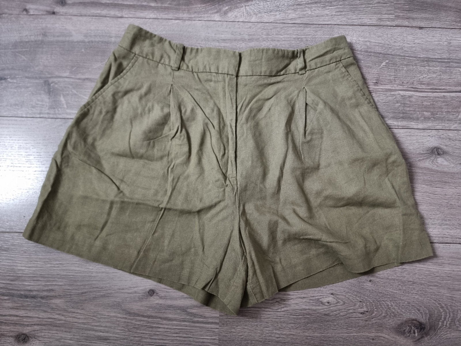 Khaki dames korte broek Zara, maat L, Nieuw (RP), Maat 38/40 (M), Kort, Nieuw, Ophalen of Verzenden