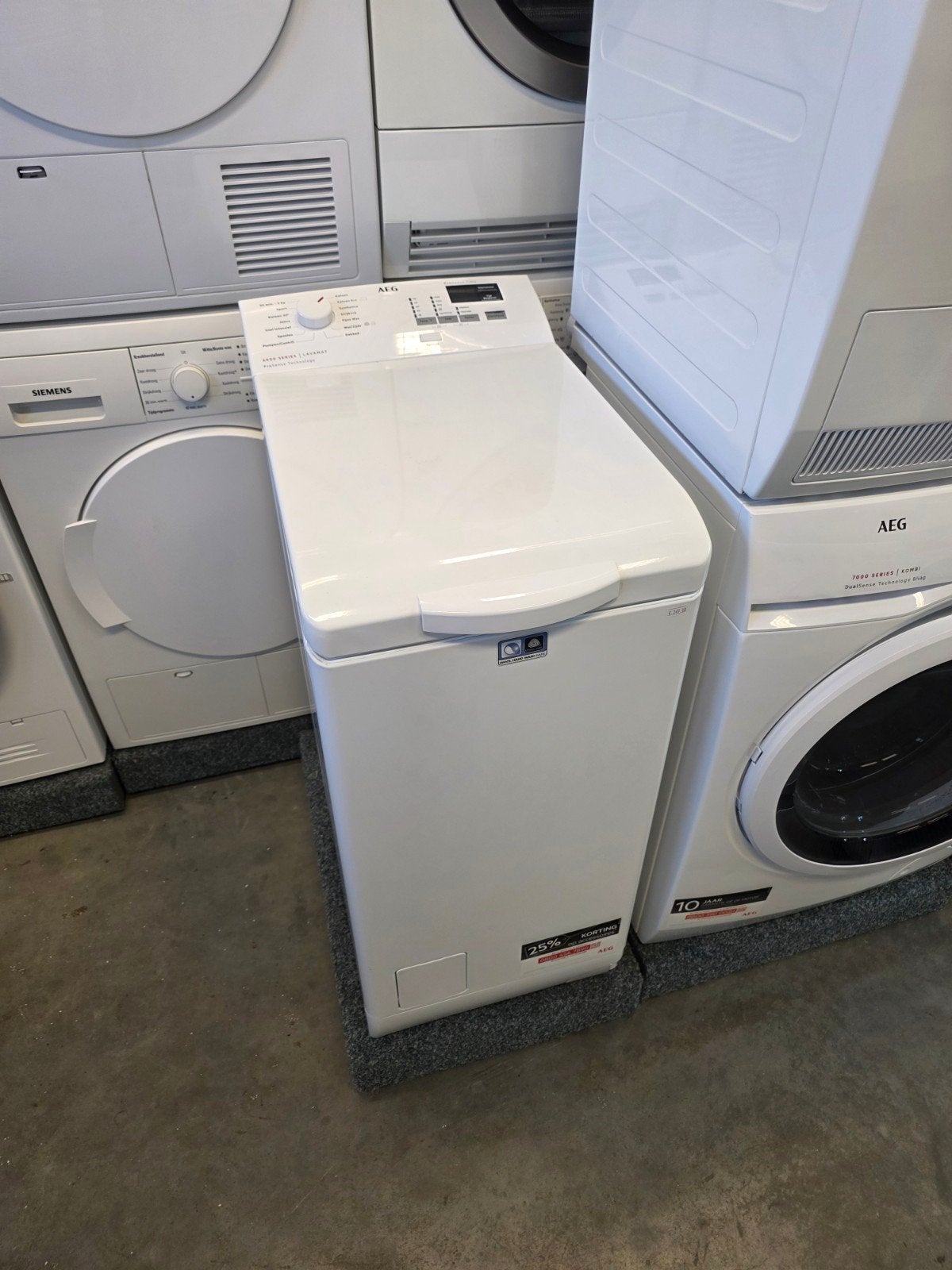 AEG 6000 Series Lavamat Bovenlader Wasmachine, AEG, Zo goed als nieuw, 85 tot 90 cm, Info.nl@electrolux.com