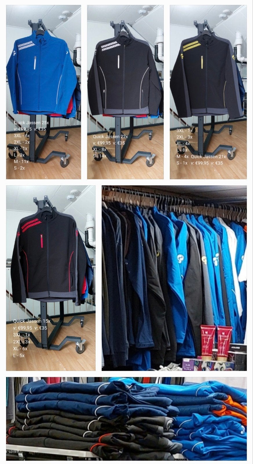 Partij Merkkleding Quick Jassen Te Koop ! 101 stuks, Kleding | Heren, Ophalen of Verzenden, Nieuw