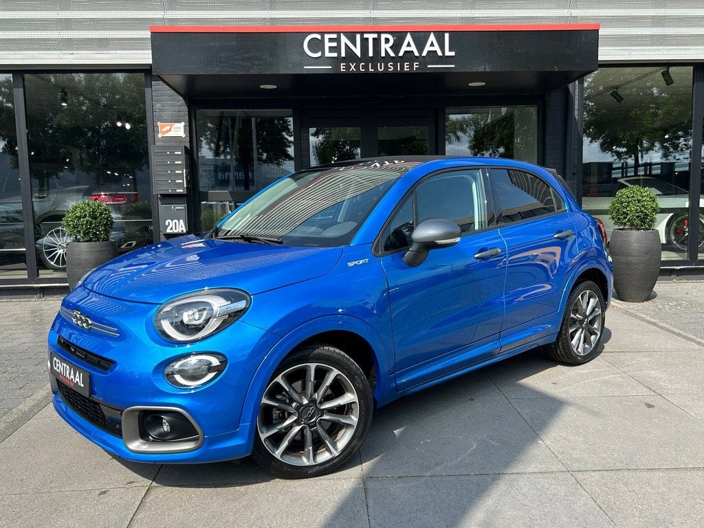 Fiat 500 X 1.5 Hybrid Dolcevita Sport Cabrio 130PK|Camera|AC, Auto's, 1380 kg, Zwart, 4 cilinders, Cabriolet